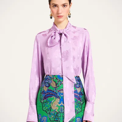 La Doublej Ascot Shirt In Pink