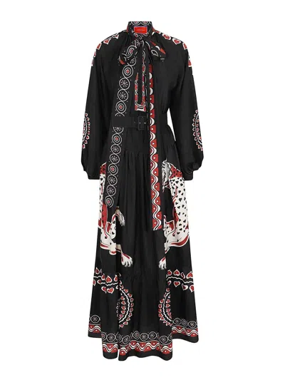 La Doublej La Double J Woman Maxi Dress Black Size M Silk