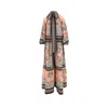 La Doublej La Double J Maxi Silk Dress With Bow-detail