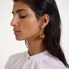 La Doublej Aura Earrings In Solid Gold
