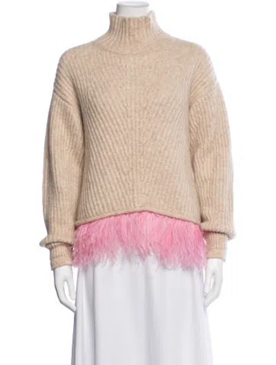 Pre-owned La Doublej Baby Alpaca Turtleneck Sweater In Neutrals