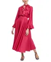 La Doublej Belted Baby Maxi Dress In Solid Cyclamen