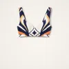 La Doublej Baia Crop Top In White