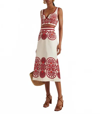La Doublej Baia Midi Skirt In Medallio