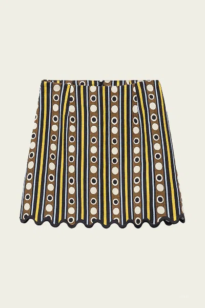 La Doublej Baia Mini Skirt In Sanctuary Brown