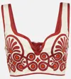 La Doublej Baia Crop Top In Multicolor