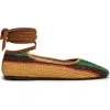 La Doublej Ballerina Flats In Multicolor Chocolate