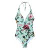 La Doublej Sexy Swimsuit In Zooflora Mini Light Blue In Multi