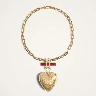 La Doublej Beating Necklace In Gold