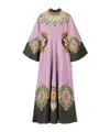 La Doublej Bell-sleeve Maxi Dress In Pink