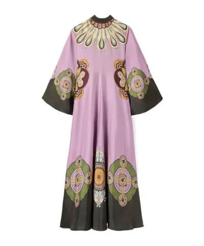 La Doublej Bell-sleeve Maxi Dress In Pink