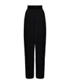 La Doublej Belt-loop Casual Pants In Black