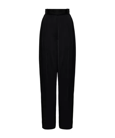 La Doublej Belt-loop Casual Pants In Black