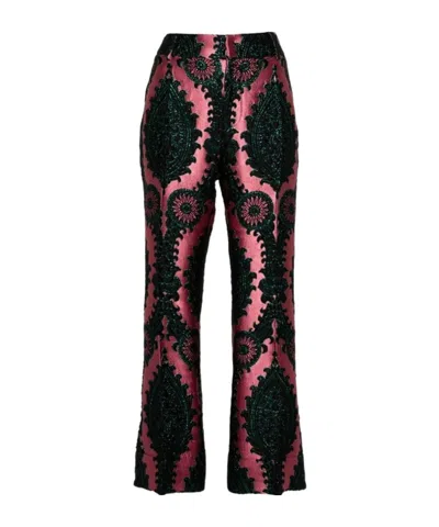 La Doublej Belt-loop Casual Pants In Purple
