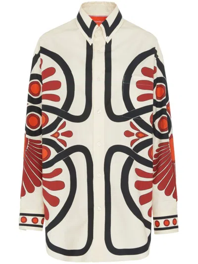 La Doublej La Double J Woman Shirt Cream Size S Cotton In Neutral