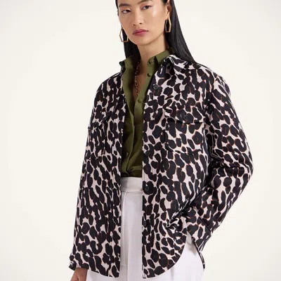 La Doublej Better Than Your Boyfirend's Jacket In Leopard Brown