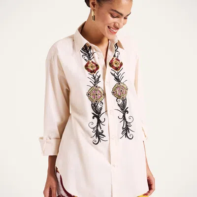 La Doublej Cotton Shirt In Neutral