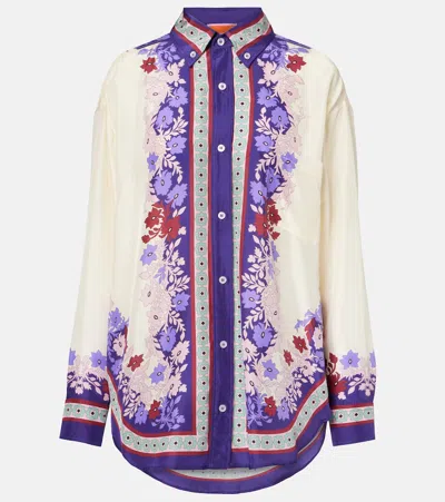 La Doublej Better Than Your Boyfriend Silk Shirt In White