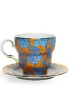 La Doublej Big Mama Cup And Saucer In Orange
