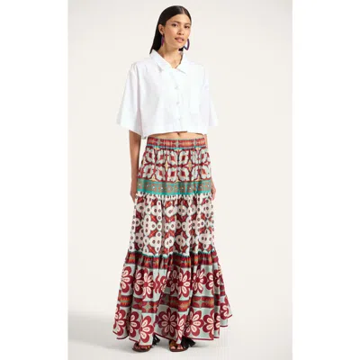 LA DOUBLEJ LA DOUBLEJ BIG SKIRT PAGODA PLACÉE RUST