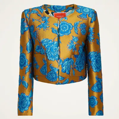 La Doublej Bijoux Jacket In Hottie Turquoise