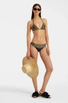 La Doublej Bikini Bottom Doric Placée Black In Doric Placée Black