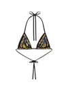 La Doublej Sanctuary Printed Bikini Top In Multi