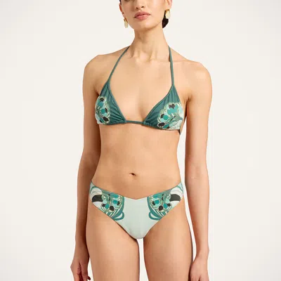 La Doublej Bikini Top In Blue