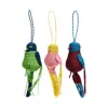 La Doublej Bird Holiday Ornaments Set Of 3 In Multicolor