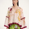 La Doublej Ruffled Blouse In Corsage Placée Ivory