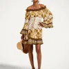 La Doublej Boho Mini Dress In Pattern