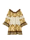 La Doublej Boho Mini Dress In Multi