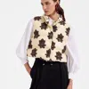 La Doublej Bonbon Puffer Vest In Herald Pink