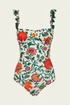 La Doublej Boop One-piece Swimsuit In Dragonflower Mini