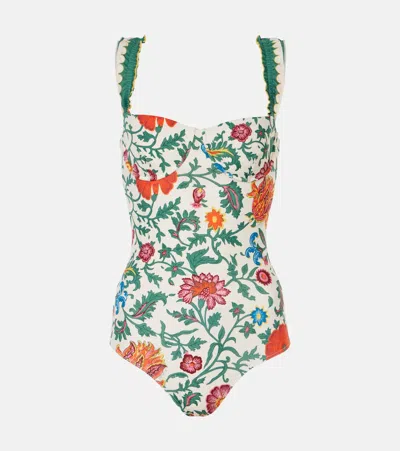 LA DOUBLEJ BOOP RUFFLED FLORAL SWIMSUIT