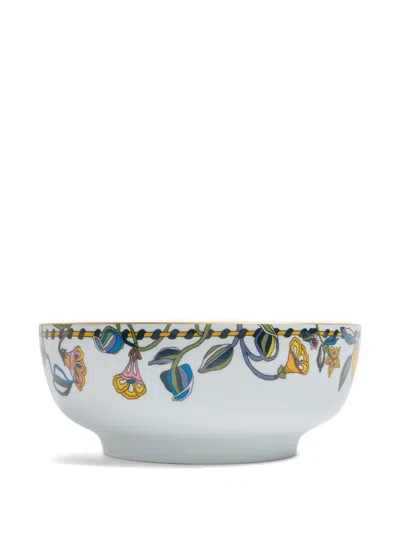 La Doublej Borboni White Porcelain Bowl