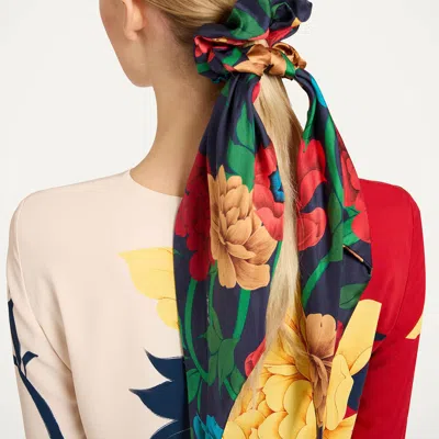 La Doublej Bow Scrunchie In Neutral