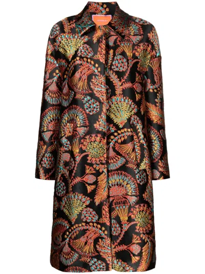 LA DOUBLEJ BOXY SICOMORE JACQUARD COAT