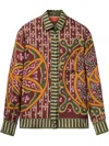 La Doublej Eclipse Placee Yellow In Silk Twill In Green