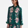 La Doublej Boy Shirt In Iris Placée Dark Green