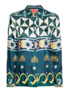 La Doublej Silk Boy Shirt In Multi
