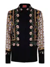 La Doublej La Double J Graphic Print Silk Boy Shirt In Negro