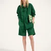 La Doublej Boyfriend Shorts In Green