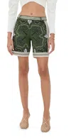 La Doublej Printed Shorts In Mirage Placee