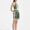 La Doublej Boyfriend Shorts In Mirage Placée Green