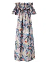 La Doublej Breakfast Dress Maxi Tropicana Mauve In Multi