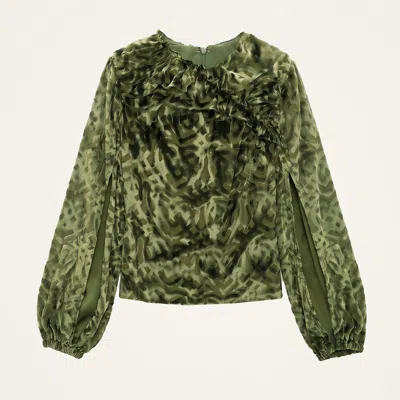 La Doublej Brigid Top In Verona Green