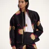 La Doublej Brooklyn Bomber Jacket In Derby Black