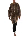 La Doublej Brooklyn Coat In Cheetah Co