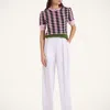 La Doublej Brooklyn Pants In Solid White